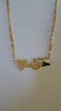 Load image into Gallery viewer, Name Necklace - Mini sandy side heart