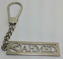 Load image into Gallery viewer, Keychain - 2 Inputs Custom White bar