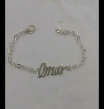 Load image into Gallery viewer, Customized - single name parted + turquoise bracelet