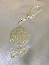 Load image into Gallery viewer, Keychain - silver sentence circle