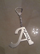 Load image into Gallery viewer, Keychain - Letter + name Custom big letter