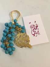 Load image into Gallery viewer, Keychain - Name Custom + turquoise bundle