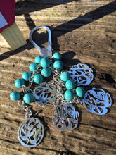 Load image into Gallery viewer, Keychain - 5 Names Custom + turquoise bundle
