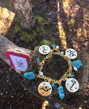 Load image into Gallery viewer, Customized - 4 Names Pearl Turquoise Bracelet