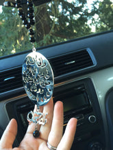 Load image into Gallery viewer, Pendant -Name Doaa Custom Car Stone white oval