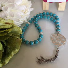 Load image into Gallery viewer, Pendant - Name Custom Car Stone large turquoise