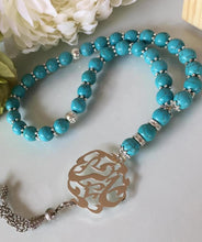 Load image into Gallery viewer, Pendant - Name Custom Car Stone large turquoise