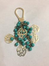 Load image into Gallery viewer, Keychain - 5 Names Custom + turquoise bundle