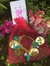 Load image into Gallery viewer, Customized - 4 Names Pearl Turquoise Bracelet