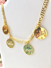 Load image into Gallery viewer, Family Necklace - 4 names lira circles