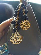 Load image into Gallery viewer, Keychain - 2 Inputs Custom Gold + black