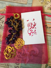 Load image into Gallery viewer, Keychain - 2 name Custom Black stone