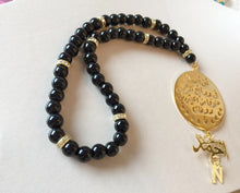 Load image into Gallery viewer, Pendant -Name Doaa letter Custom Car Stone coin