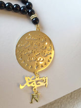 Load image into Gallery viewer, Pendant -Name Doaa letter Custom Car Stone coin