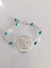 Load image into Gallery viewer, Customized - Couple Names + Turquoise bracelet