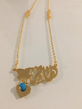 Load image into Gallery viewer, Name Necklace - Heart butterfly