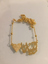Load image into Gallery viewer, Name Necklace - Mini sandy side heart