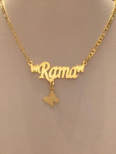 Load image into Gallery viewer, Name Necklace - Multi butterfly