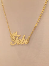 Load image into Gallery viewer, Name Necklace - Mini crown