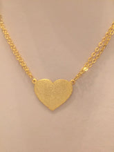 Load image into Gallery viewer, 2 name necklace - couples name + 1 heart