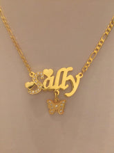 Load image into Gallery viewer, Name Necklace - Heart/butterfly