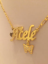 Load image into Gallery viewer, Name Necklace - Heart/butterfly