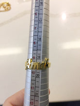 Load image into Gallery viewer, Ring - single name connected