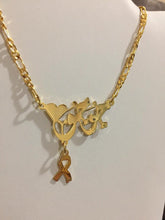 Load image into Gallery viewer, Name Necklace - Heart badge