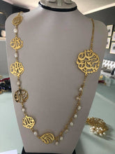 Load image into Gallery viewer, Family Necklace - 8 Names and pearl