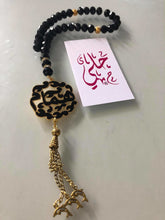 Load image into Gallery viewer, Pendant - Name Custom Car Stone black/gold