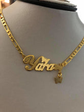 Load image into Gallery viewer, Name Necklace - 3 Butterfly sandy texture