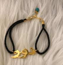 Load image into Gallery viewer, Customized - Single Name Bracelet + black