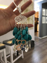 Load image into Gallery viewer, Keychain - 6 Inputs Custom Heart + turquoise bundle