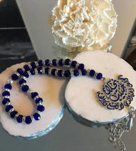 Load image into Gallery viewer, Pendant - 2 Names Doaa Custom Car Stone wing shaped