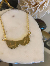 Load image into Gallery viewer, 2 name necklace - couples name on wings