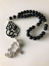 Load image into Gallery viewer, Pendant -Name Custom Car Stone black oval