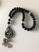 Load image into Gallery viewer, Pendant -Name Custom Car Stone black oval