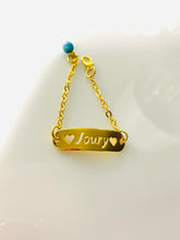 Load image into Gallery viewer, Customized - Bar Named Bracelet + heart