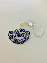 Load image into Gallery viewer, Keychain - 2 Inputs Custom blue wings