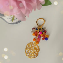 Load image into Gallery viewer, Keychain- Doaa Custom + colored stone