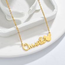 Load image into Gallery viewer, Name Necklace - shape Mikey