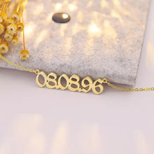 Load image into Gallery viewer, Name Necklace - Numbers design