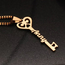 Load image into Gallery viewer, Name Necklace - key by name