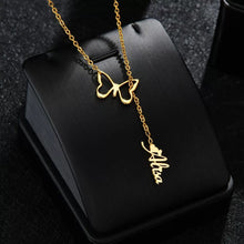 Load image into Gallery viewer, Name Necklace - Butterfly from which a name came down