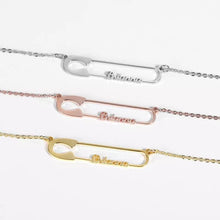 Load image into Gallery viewer, Name Necklace - Big pin name