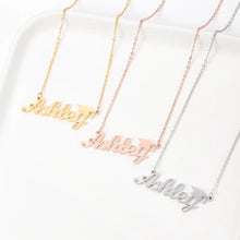 Load image into Gallery viewer, Name Necklace - Graduation hat