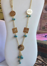 Load image into Gallery viewer, Family Necklace - Square and circle