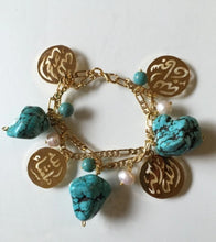Load image into Gallery viewer, Customized - Turquoise Bracelet + azakar