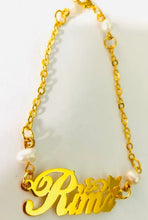Load image into Gallery viewer, Customized - Name simple + pearl bracelet