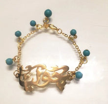 Load image into Gallery viewer, Customized - Turquoise Name Bracelet